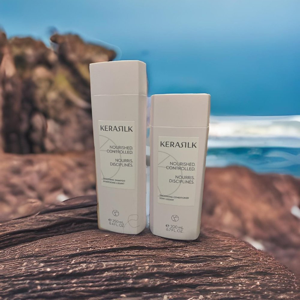 Kerasilk Smoothing Shampoo 8.4 oz, Conditioner 6.7 oz